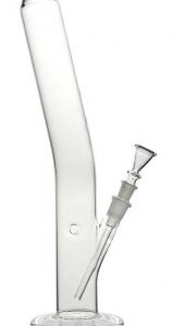 Glasbong | 5mm Wandstärke | Zylinder gebogen | 40 cm | 18,8er Schliff Stecksystem | Rundfuß