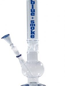Glasbong Blue Smoke, 50mm Ø, 44cm, Ice, 18.8er Stecksystem