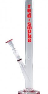Glasbong Red Smoke | Zylinder | 46 cm | 18.8er Stecksystem
