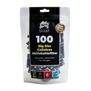 Kailar | Aktivkohlefilter | Big Size | 9mm | 100 Stk