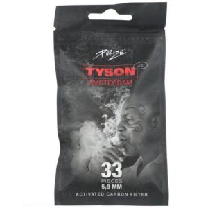 PURIZE |  TYSON 2.0 | Aktivkohlefilter Extra slim  | 5,9 mm | 33 Stk.